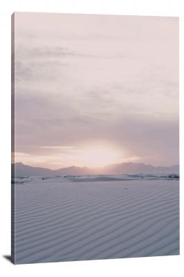 White Sands Purple Sunset, 2018 - Canvas Wrap
