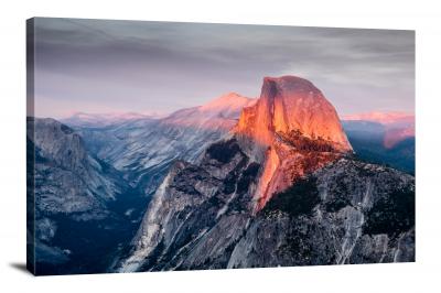 Dusk Yosemite Peak, 2017 - Canvas Wrap
