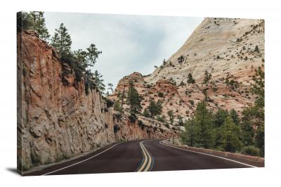 Road in Zions, 2021 - Canvas Wrap