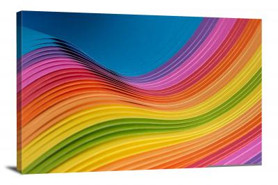 Abstract Rainbow, 2021 - Canvas Wrap