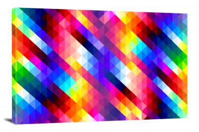 Rainbow Squares, 2016 - Canvas Wrap