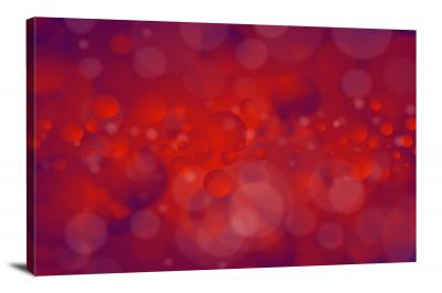 Red Bubbles, 2018 - Canvas Wrap