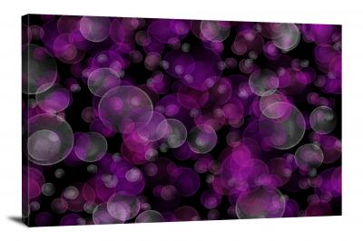 Purple Bubble Pattern, 2020 - Canvas Wrap
