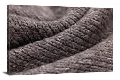 Grey Knitted Material, 2021 - Canvas Wrap