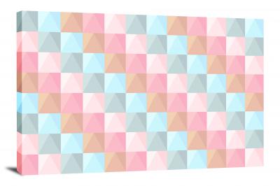Pastel Squares, 2016 - Canvas Wrap