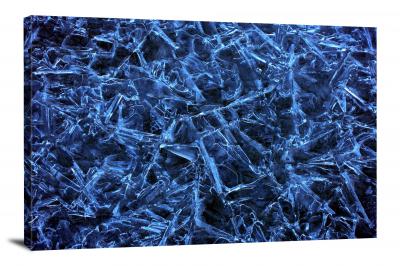 Dark Blue Ice, 2017 - Canvas Wrap