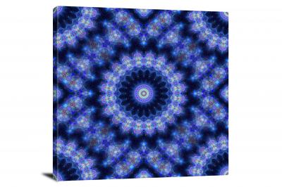 Blue Kaleidoscope, 2016 - Canvas Wrap