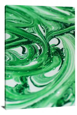 Splashes of Green, 2021 - Canvas Wrap
