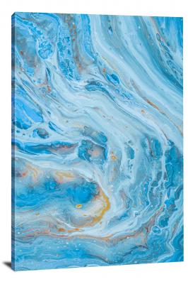 Swirls of Blue, 2020 - Canvas Wrap