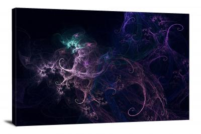 Purple Fractals, 2020 - Canvas Wrap