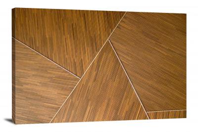 Geometric Wood Pattern, 2017 - Canvas Wrap