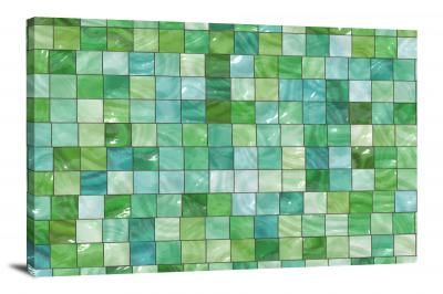 Green Squares, 2015 - Canvas Wrap
