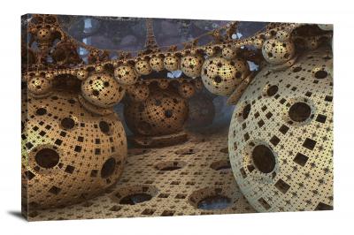 Gold Spheres, 2015 - Canvas Wrap