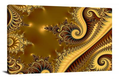 Golden Fractals, 2022 - Canvas Wrap
