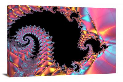 Colorful Metal Fractal, 2021 - Canvas Wrap