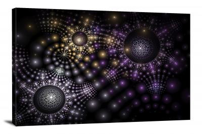 Glittery Spheres, 2017 - Canvas Wrap