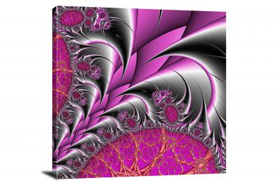 Purple and Silver, 2022 - Canvas Wrap