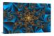 Blue and Gold Fractals, 2022 - Canvas Wrap