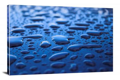 Blue Raindrops, 2020 - Canvas Wrap