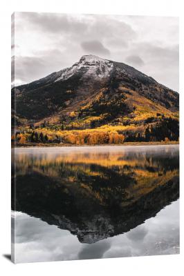 Fall Mountain Reflection, 2021 - Canvas Wrap