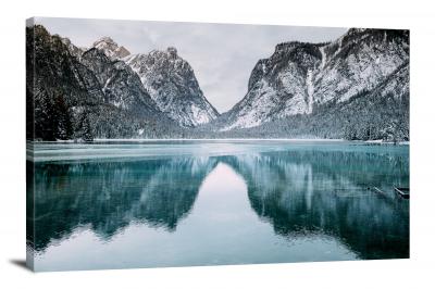 Dolomites Italy Lake, 2016 - Canvas Wrap