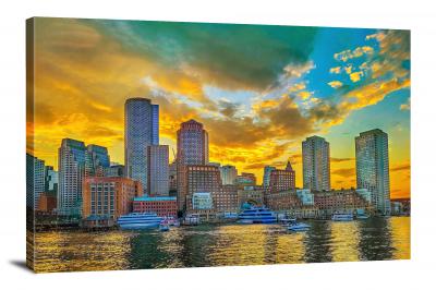 Boston Skies, 2021 - Canvas Wrap