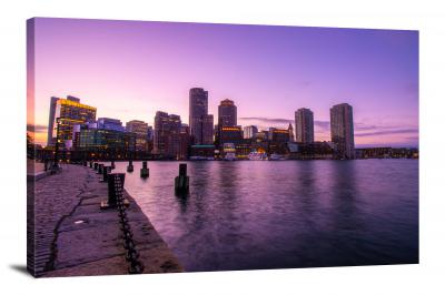 Boston Skyline, 2020 - Canvas Wrap