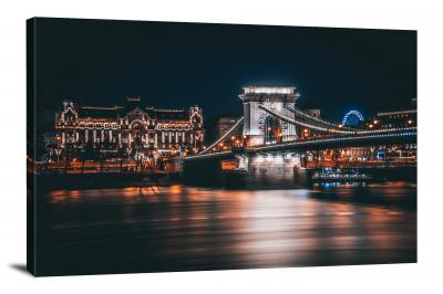 Lighted Bridge, 2019 - Canvas Wrap