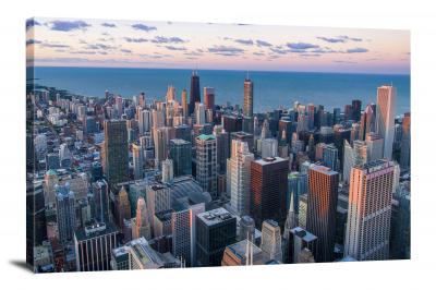 Chicago Skyline Skyscrapers, 2016 - Canvas Wrap