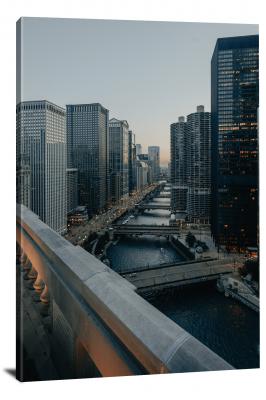 Rooftop Hangs in Chicago, 2020 - Canvas Wrap