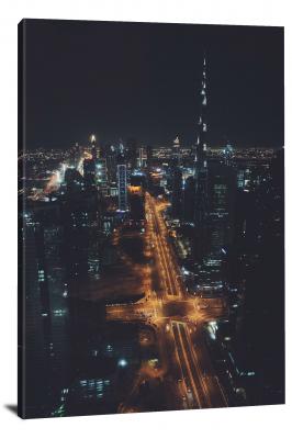 City at Night, 2020 - Canvas Wrap