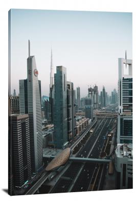 Streets of Dubai, 2019 - Canvas Wrap