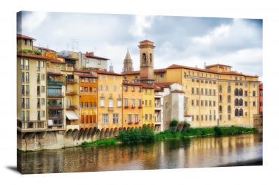 River in Florence, 2013 - Canvas Wrap