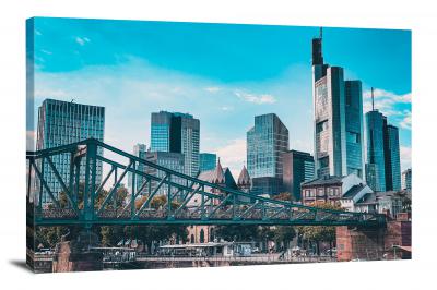 Bridge in Frankfurt, 2020 - Canvas Wrap