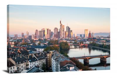 The Skyline of Frankfurt, 2021 - Canvas Wrap