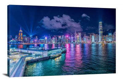 Hong Kong Skyline, 2020 - Canvas Wrap