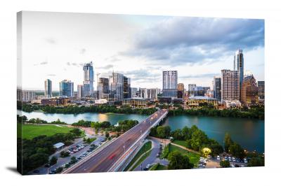 View of Houston, 2018 - Canvas Wrap