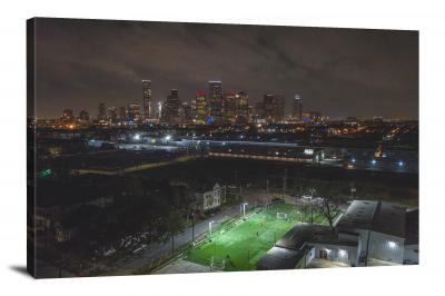 Downtown Houston, 2018 - Canvas Wrap