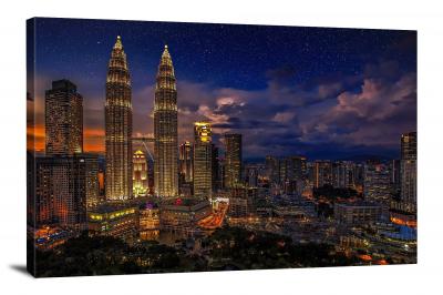 Petronas Twin Towers, 2016 - Canvas Wrap