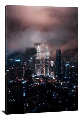 Moody Kuala Lumpur, 2020 - Canvas Wrap