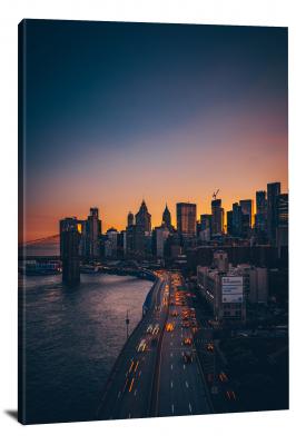 Manhattan Bridge, 2019 - Canvas Wrap