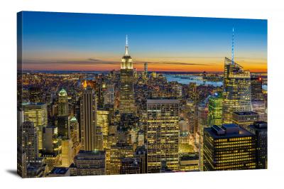New York Lights, 2016 - Canvas Wrap