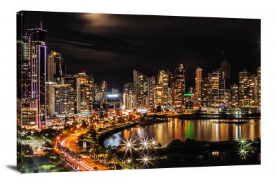 Panama City View, 2018 - Canvas Wrap