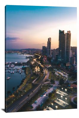 Panama Sundown, 2018 - Canvas Wrap