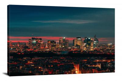Paris Sunset, 2021 - Canvas Wrap