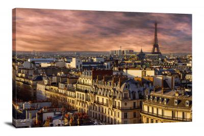 View of Paris, 2018 - Canvas Wrap
