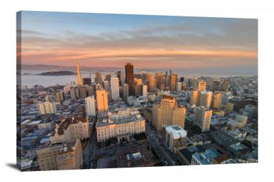 San Francisco Skyline, 2016 - Canvas Wrap