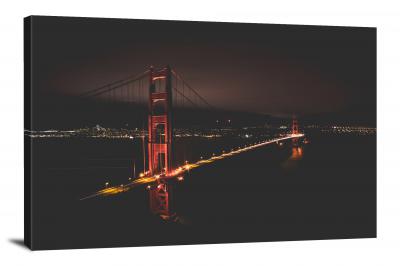 Golden Gate Bridge, 2018 - Canvas Wrap