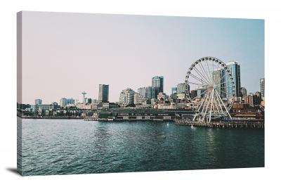Seattle Ferris Wheel, 2018 - Canvas Wrap