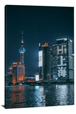 Shanghai Reflections, 2020 - Canvas Wrap
